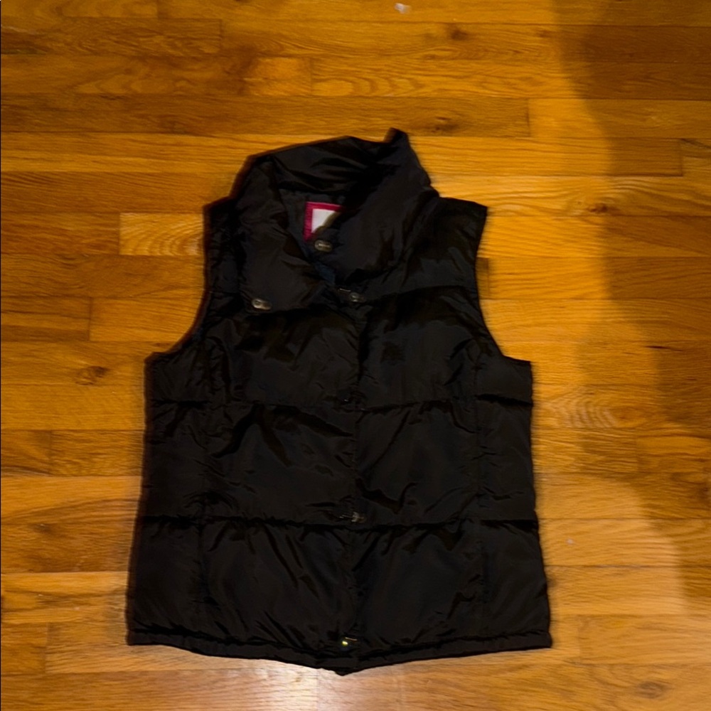 Old Navy Black Quilted Puffer Vest